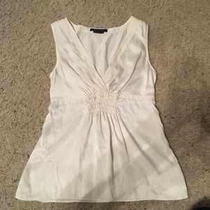 BCBGmaxzaria top, cream color, silk, size small